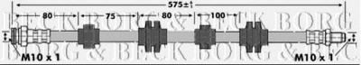 BORG & BECK bbh6887 -  Тормозной шланг